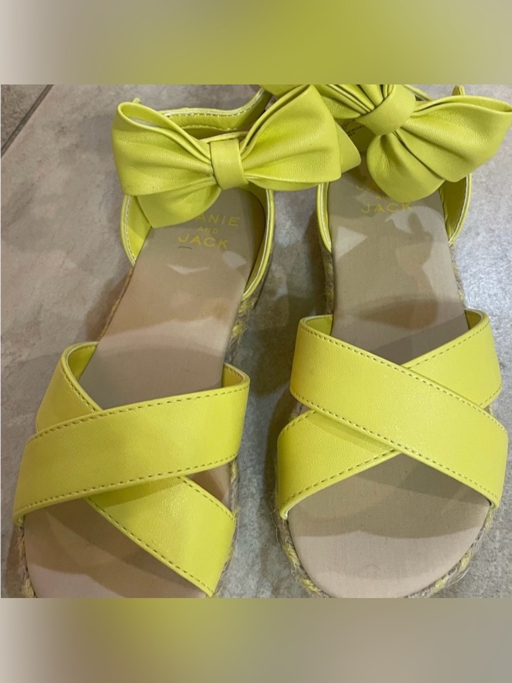 JANIE AND JACK BOW STRAP ESPADRILLE - Picture 2 of 7
